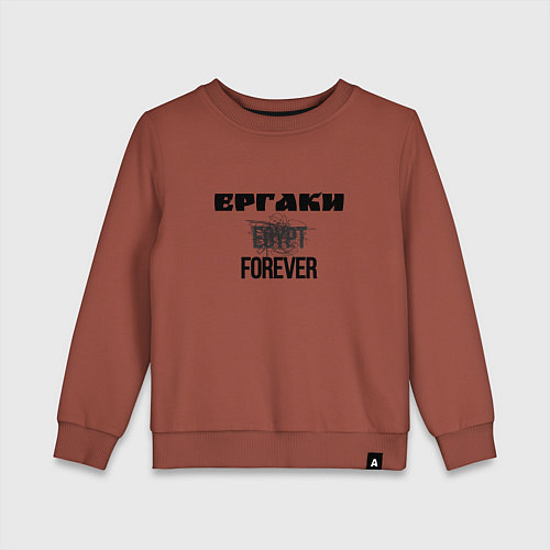 Детский свитшот Ергаки forever / Кирпичный – фото 1