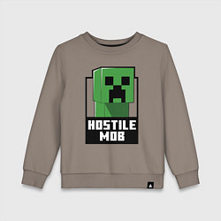 Детский свитшот Minecraft hostile mob