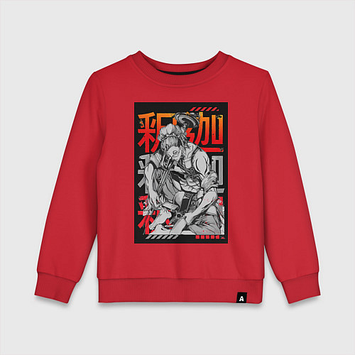 Детский свитшот Повесть о конце света Будда Древнеиндийский бог / Красный – фото 1