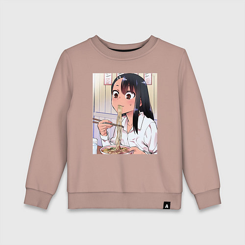 Детский свитшот Не издевайся, Нагаторо Хаясэ / Пыльно-розовый – фото 1