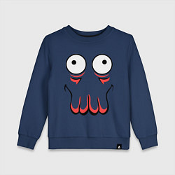 Свитшот хлопковый детский John Zoidberg Face, цвет: тёмно-синий