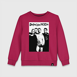 Свитшот хлопковый детский Depeche mode all, цвет: маджента