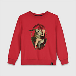 Свитшот хлопковый детский Невеста чародея Тисэ Хатори, цвет: красный