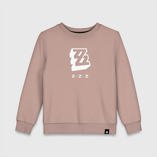 Детский свитшот Zenless Zone Zero logo / Пыльно-розовый – фото 1