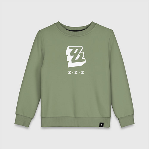 Детский свитшот Zenless Zone Zero logo / Авокадо – фото 1