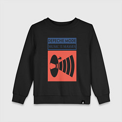 Свитшот хлопковый детский Depeche Mode - Music for the masses merch, цвет: черный