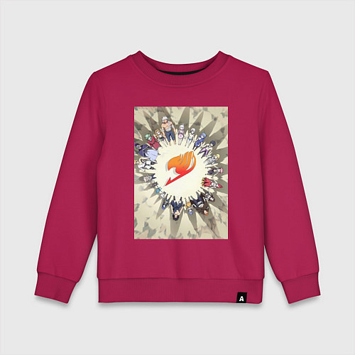 Детский свитшот Хвост Феи Люси Хартфилия / Маджента – фото 1