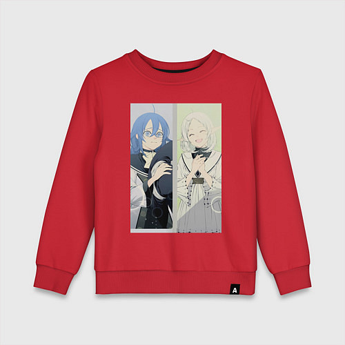 Детский свитшот Реинкарнация безработного Рокси Мигурдия Сильфиетт / Красный – фото 1