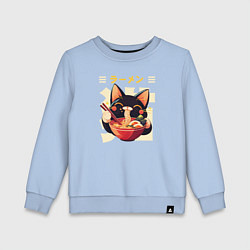 Детский свитшот Ramen and cat