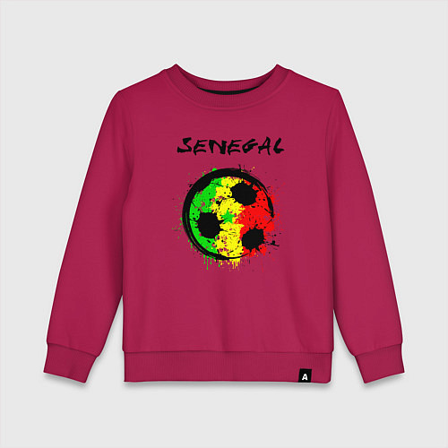 Детский свитшот Сборная Сенегала / Маджента – фото 1