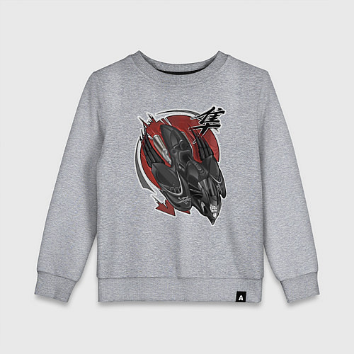 Детский свитшот Suzuki hayabusa / Меланж – фото 1