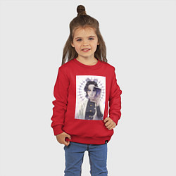 Свитшот хлопковый детский Клинок, рассекающий демонов Синобу Котё, цвет: красный — фото 2