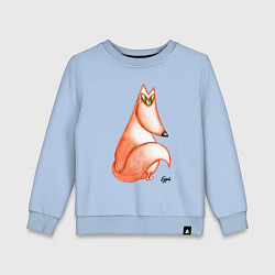 Свитшот хлопковый детский Редкой хитрости дама, цвет: мягкое небо