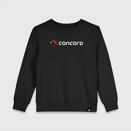 Детский свитшот Concord logo game / Черный – фото 1