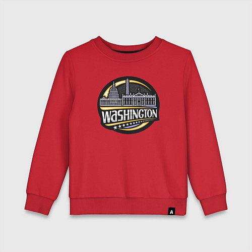 Детский свитшот Вашингтон / Красный – фото 1