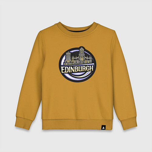 Детский свитшот Эдинбург / Горчичный – фото 1