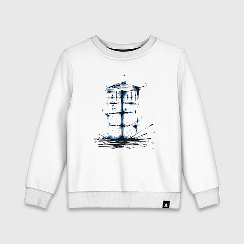 Детский свитшот Ink tardis / Белый – фото 1