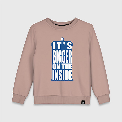 Детский свитшот Its bigger on the inside / Пыльно-розовый – фото 1