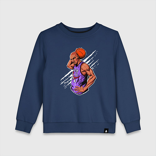Детский свитшот Vince Carter dunker / Тёмно-синий – фото 1
