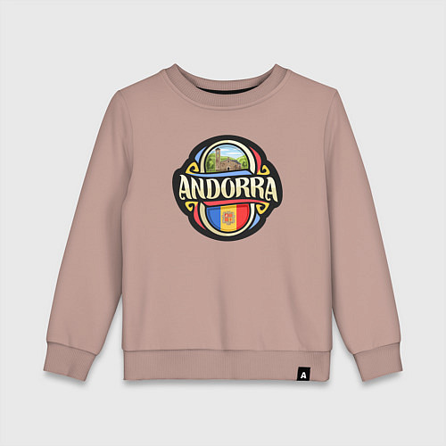 Детский свитшот Андорра / Пыльно-розовый – фото 1