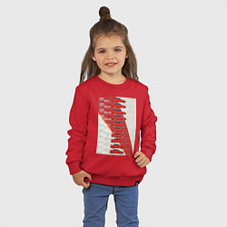 Свитшот хлопковый детский Mitsubishi Lancer Evolution, цвет: красный — фото 2