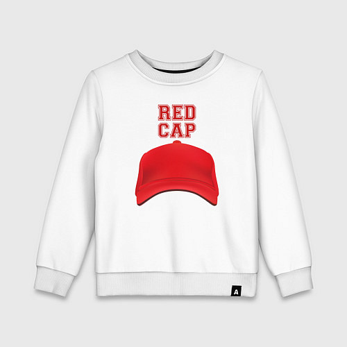 Детский свитшот Red cap / Белый – фото 1