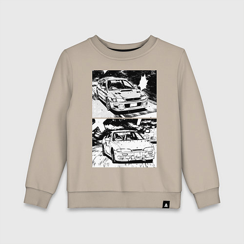 Детский свитшот Nissan silvia subaru forester / Миндальный – фото 1