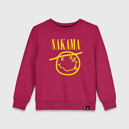 Детский свитшот One piece - monkey d luffy by anet-garol / Маджента – фото 1