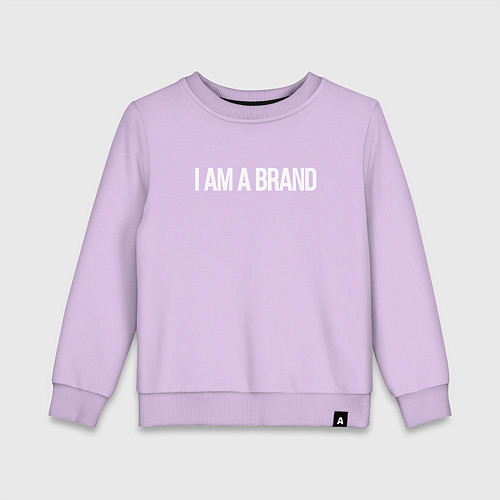 Детский свитшот I am a brand / Лаванда – фото 1