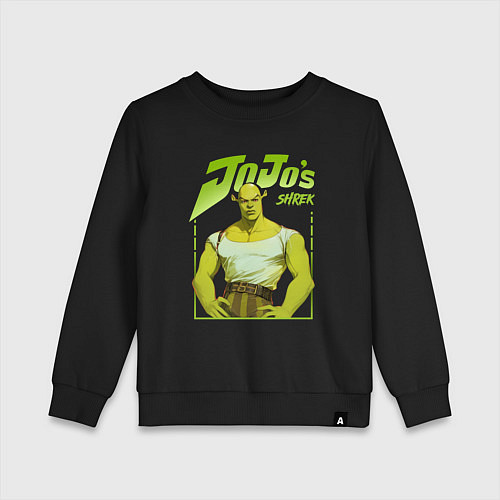 Детский свитшот JoJo - Shrek / Черный – фото 1