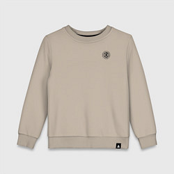 Детский свитшот За веру царя и святую триединую Русь хризма черная