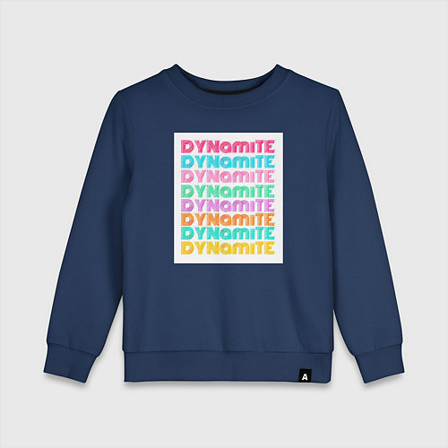 Детский свитшот BTS Dynamite / Тёмно-синий – фото 1