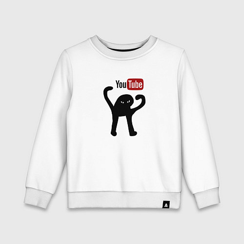 Детский свитшот Чините ютуб мем / Белый – фото 1