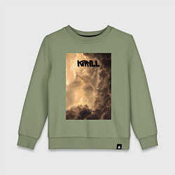 Свитшот хлопковый детский Kirill небосвод, цвет: авокадо