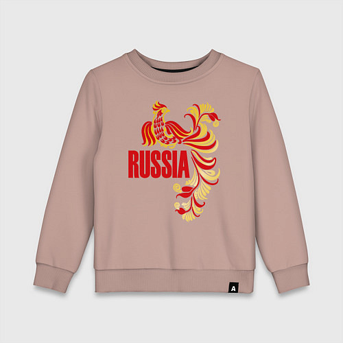 Детский свитшот Russia / Пыльно-розовый – фото 1