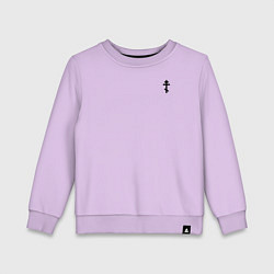 Детский свитшот Сокрушу пред ним врагов его малый крест черный