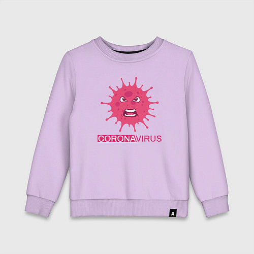 Детский свитшот Pink coronavirus / Лаванда – фото 1