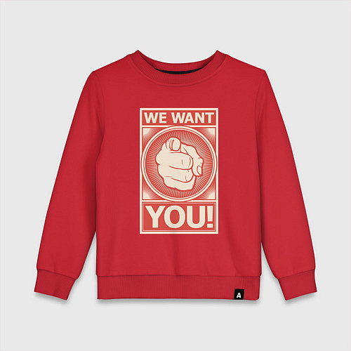 Детский свитшот Ты нам нужен / Красный – фото 1