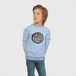Свитшот хлопковый детский Катар - Доха, цвет: мягкое небо — фото 2