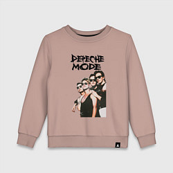 Свитшот хлопковый детский Depeche Mode Violator 3, цвет: пыльно-розовый