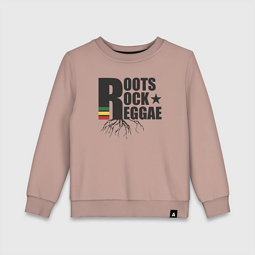 Детский свитшот Корни рок регги / Пыльно-розовый – фото 1