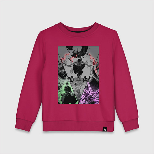 Детский свитшот Ван-Пис Зоро Ророноа пират / Маджента – фото 1