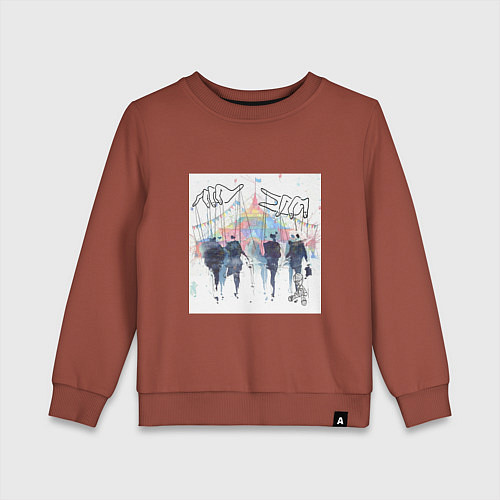 Детский свитшот Шапито / Кирпичный – фото 1