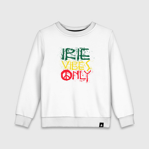 Детский свитшот Irie vibes only / Белый – фото 1