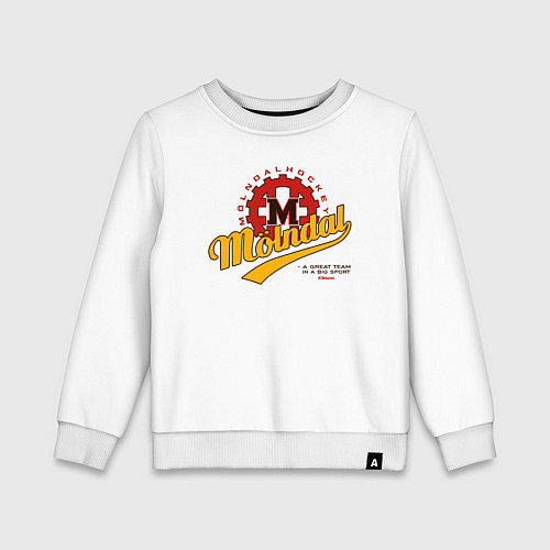 Детский свитшот Molndal hockey / Белый – фото 1