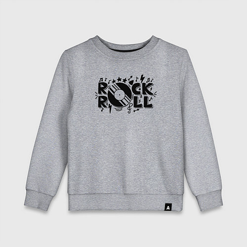 Детский свитшот Рок-н-ролл / Меланж – фото 1