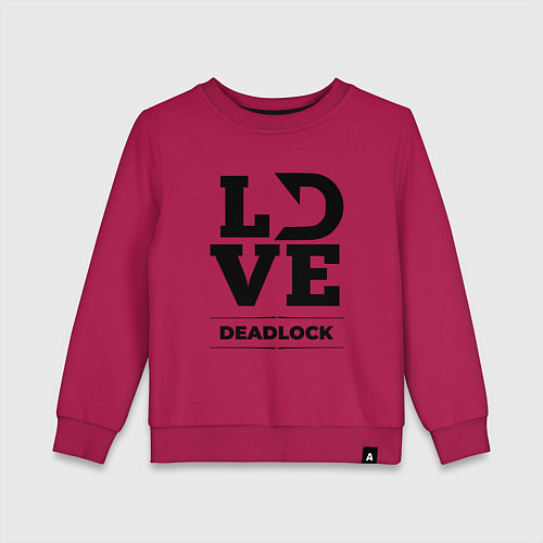 Детский свитшот Deadlock love classic / Маджента – фото 1