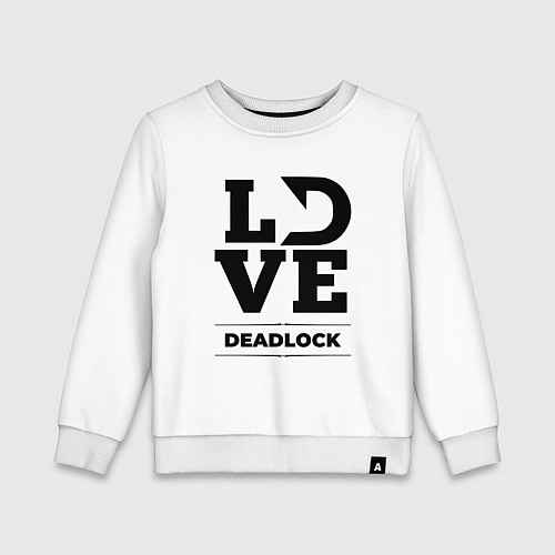 Детский свитшот Deadlock love classic / Белый – фото 1