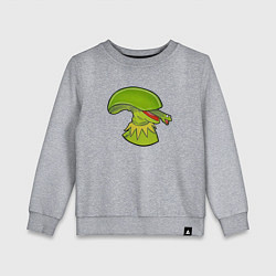Свитшот хлопковый детский Кермит - Чужой, цвет: меланж