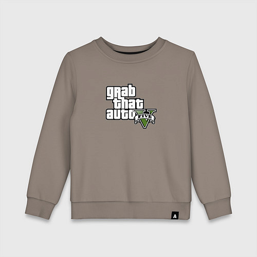 Детский свитшот GTA5 игровое лого / Утренний латте – фото 1